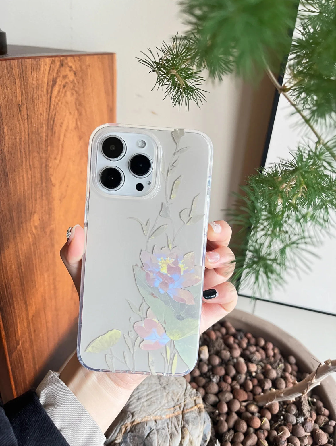 ChinoiserieSummer Lotus Printed Phone Case | Phone Case | Three Fleas ChinoiserieSummer Lotus Printed Phone Case | Phone Case | Three Fleas