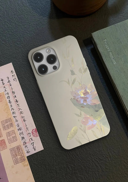 「Chinoiserie」Summer Lotus Printed Phone Case