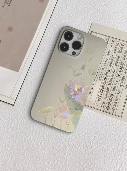 「Chinoiserie」Summer Lotus Printed Phone Case