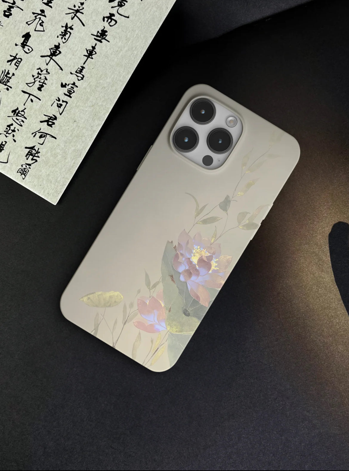 「Chinoiserie」Summer Lotus Printed Phone Case