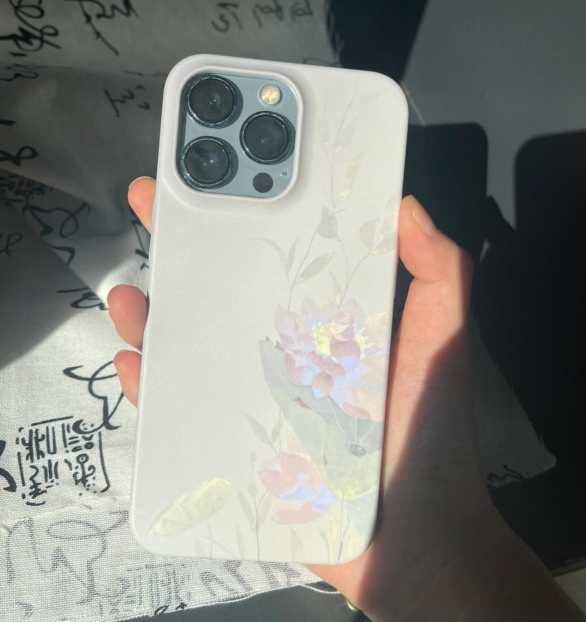 「Chinoiserie」Summer Lotus Printed Phone Case