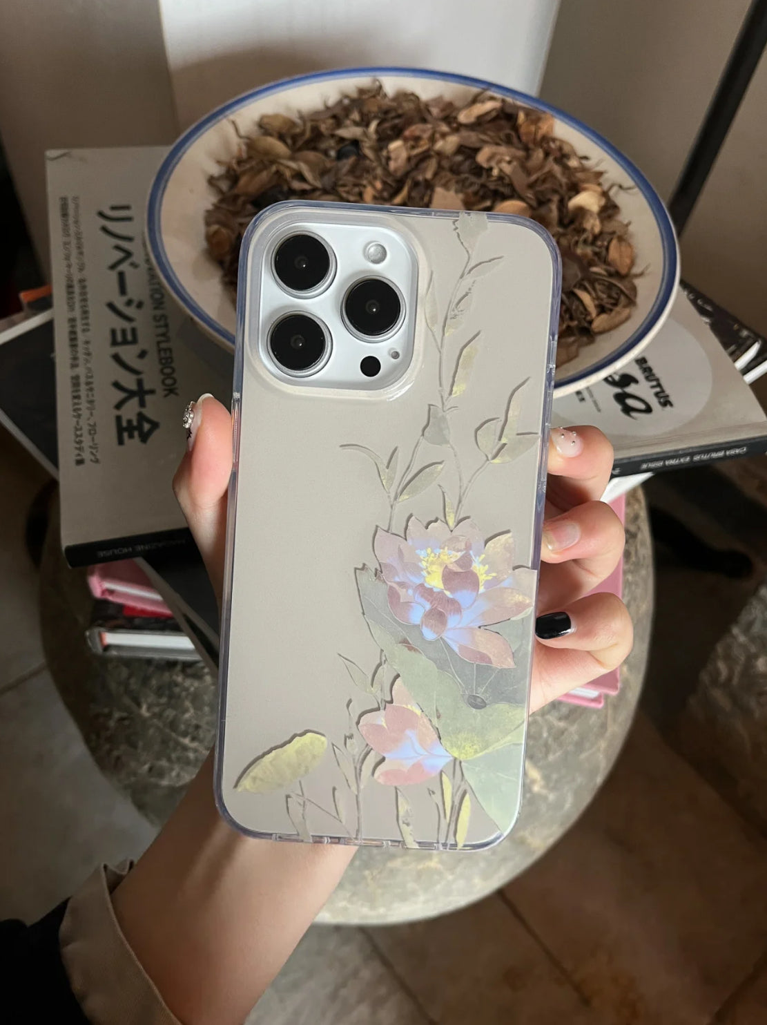 「Chinoiserie」Summer Lotus Printed Phone Case