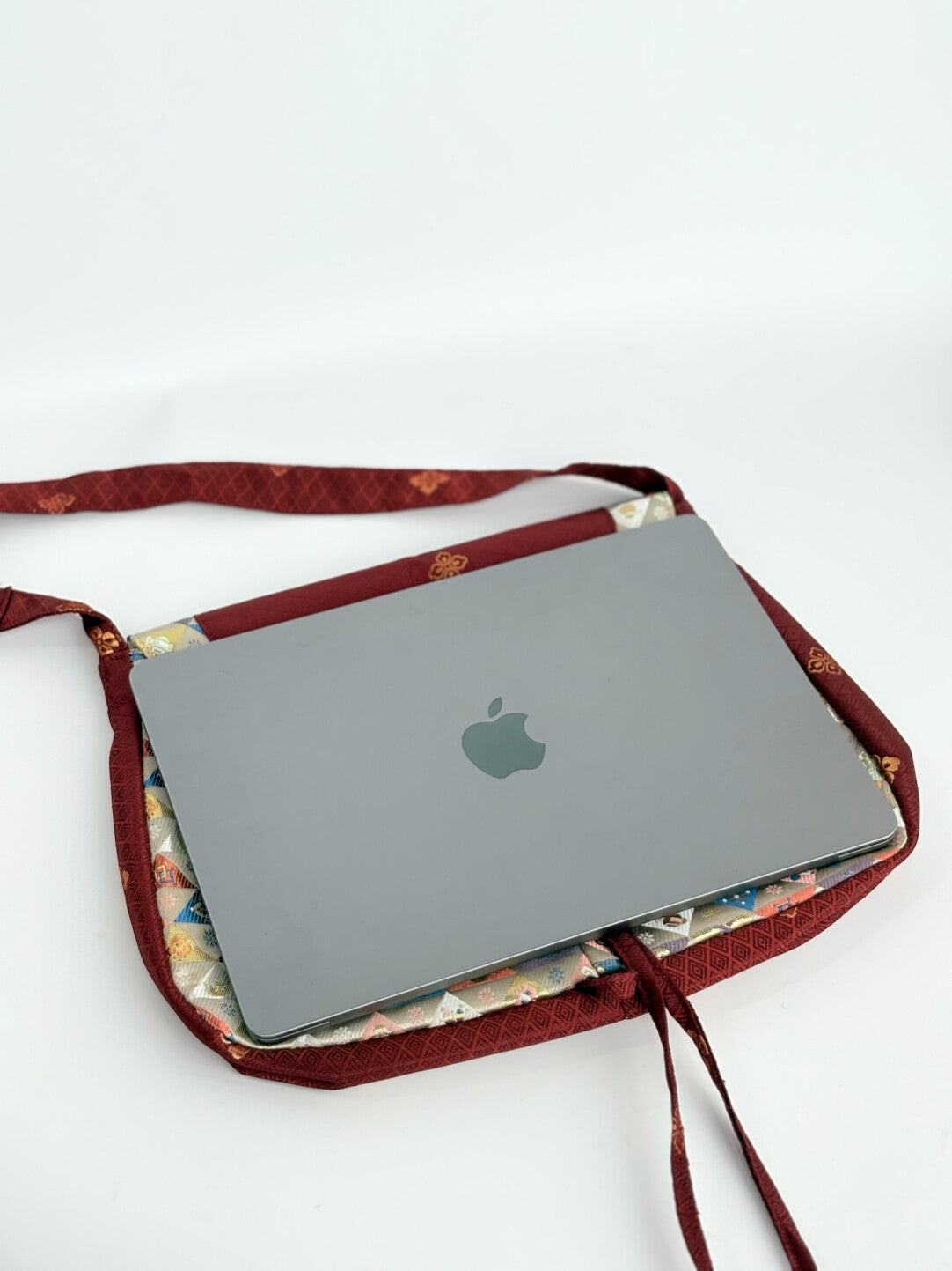 [Chinoiserie] Tang-Inspired Auspicious Patchwork Red Crossbody Bag