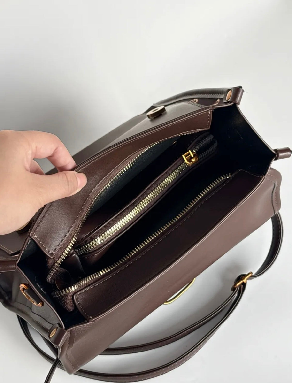 [Chinoiserie] Traditional Auspicious Pattern Brown Backpack