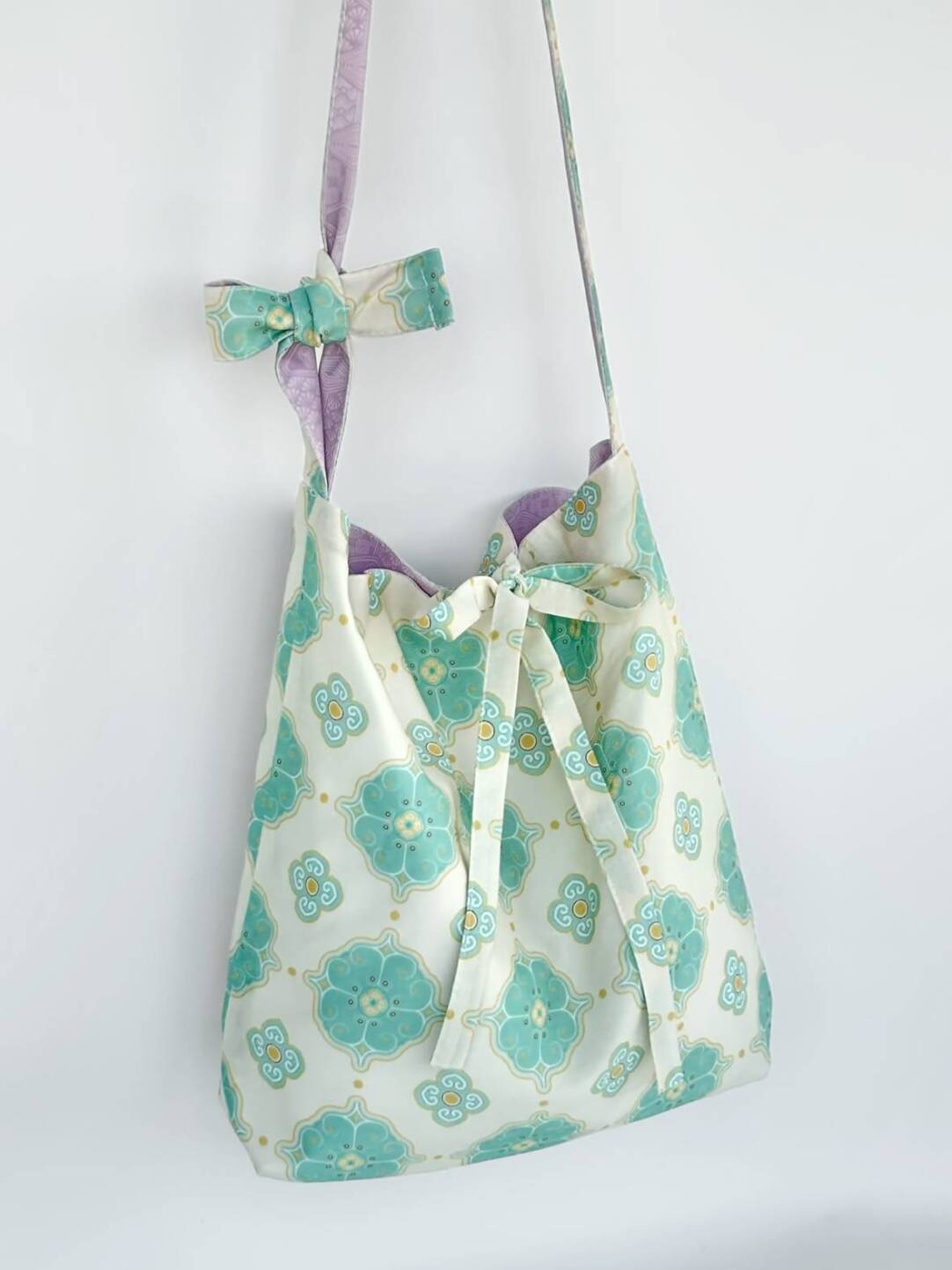 [Chinoiserie] Traditional Auspicious Pattern Double Face Tote Bag