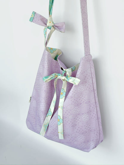 [Chinoiserie] Traditional Auspicious Pattern Double Face Tote Bag