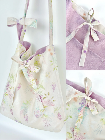 [Chinoiserie] Traditional Auspicious Pattern Double Face Tote Bag