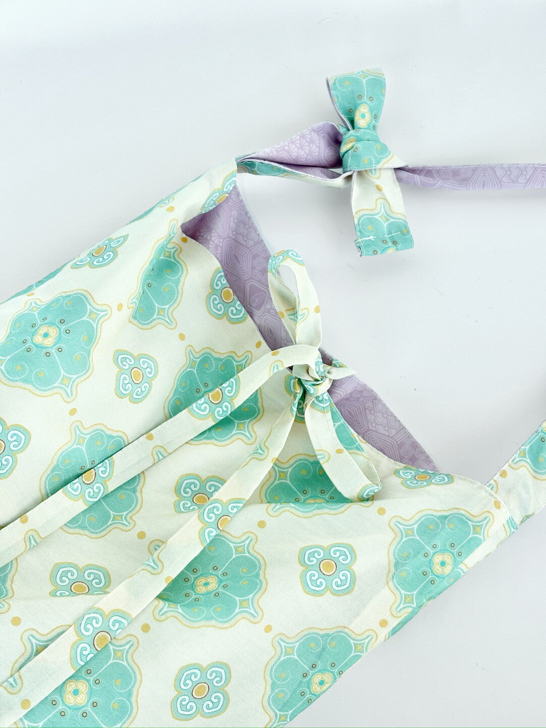 [Chinoiserie] Traditional Auspicious Pattern Double Face Tote Bag