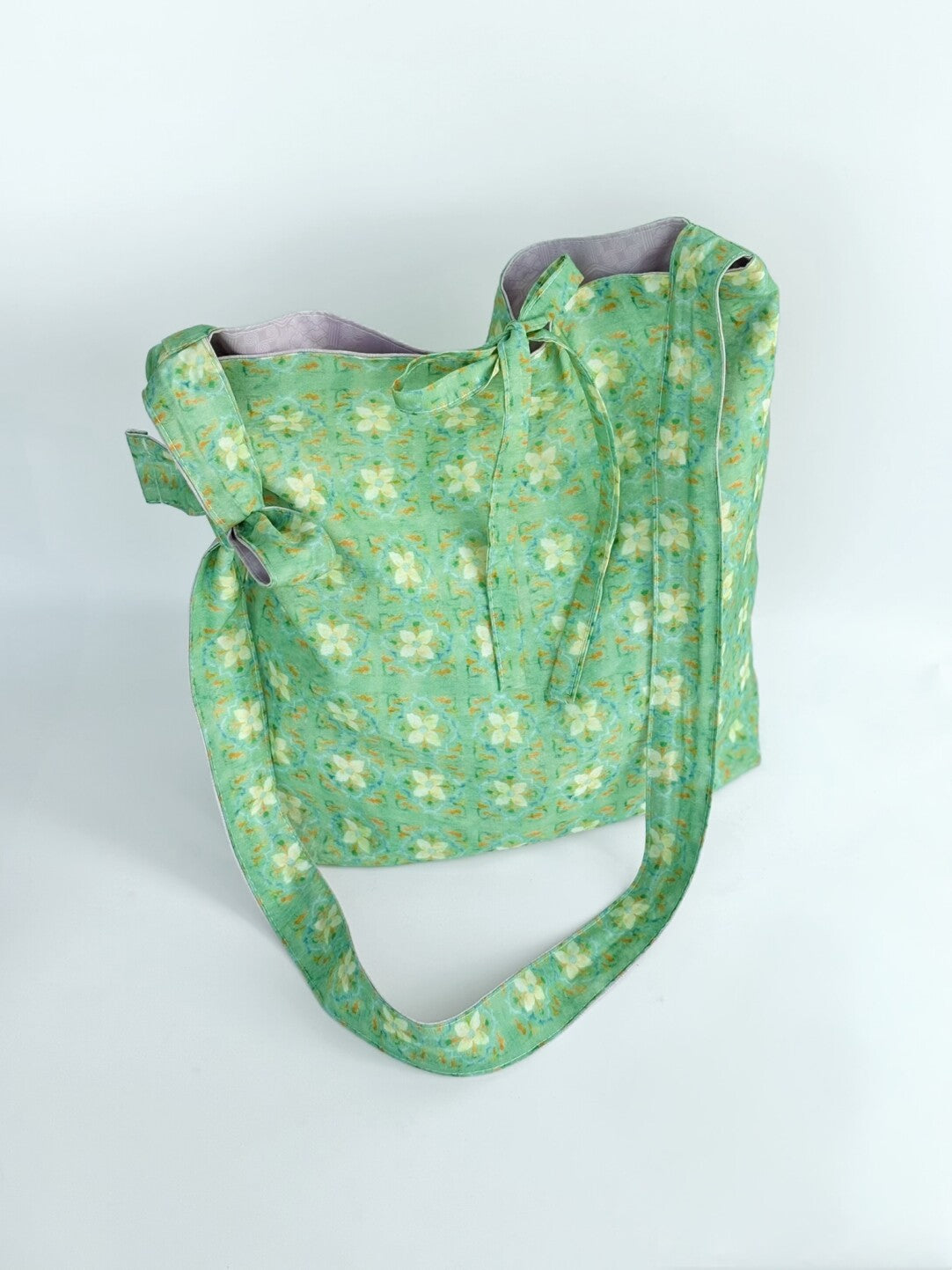 [Chinoiserie] Traditional Auspicious Pattern Double Face Tote Bag