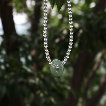 「Chinoiserie」White Crystal Aventurine Necklace