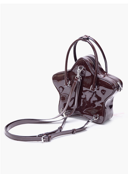 Chocolate Star Bow Backpack | Bag | Three Fleas