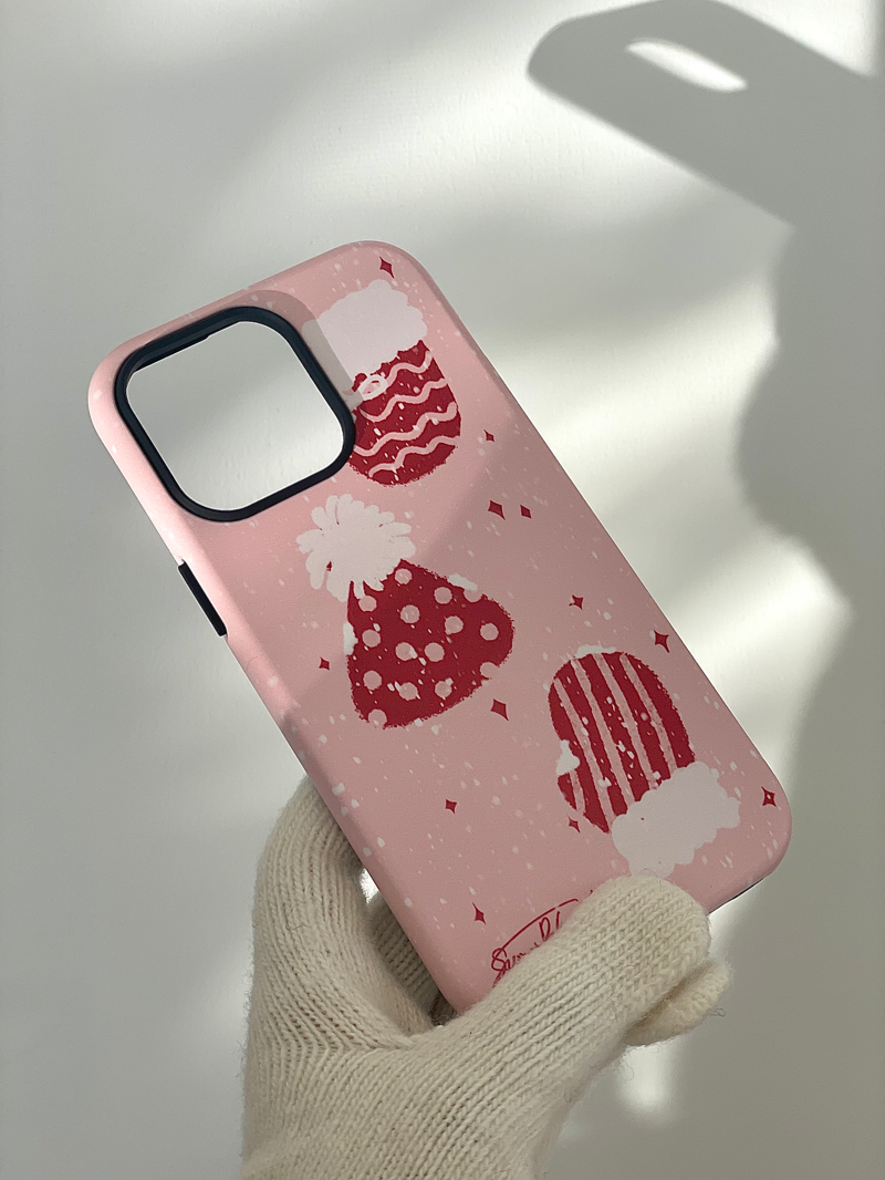 Christmas Gloves Printed Phone Case
