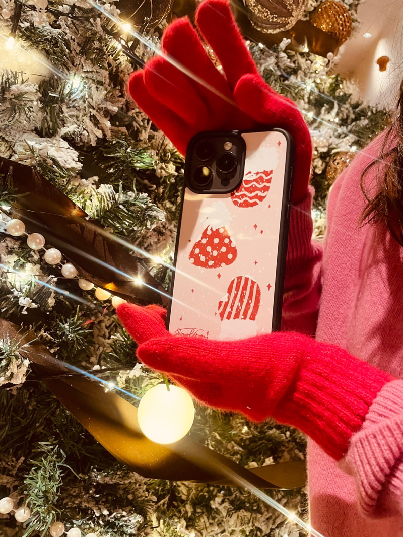 Christmas Gloves Printed Phone Case