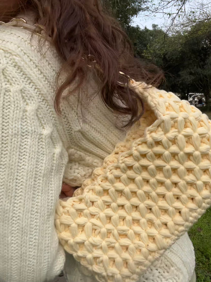 Handmade Classic Crochet Shoulder Bag