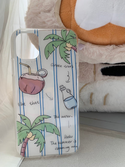 Coconut Tree Printed Phone Case