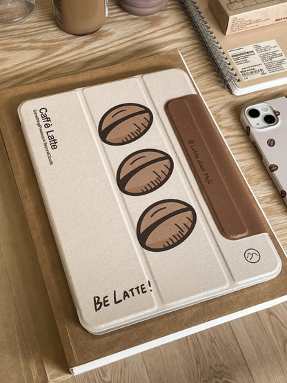 Coffee Beans Printed Aesthetic iPad Case