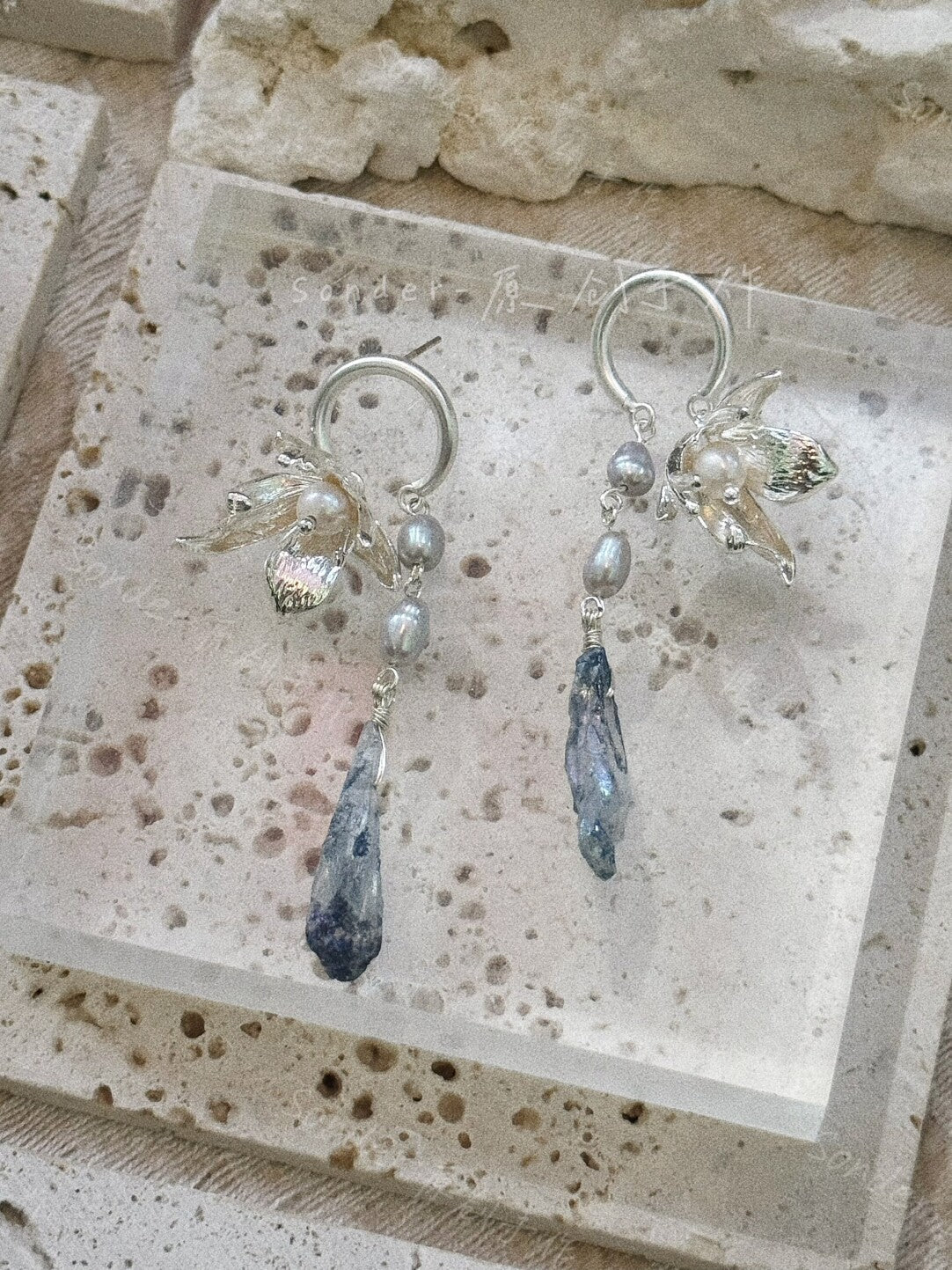 Cold Spring Blue Earrings