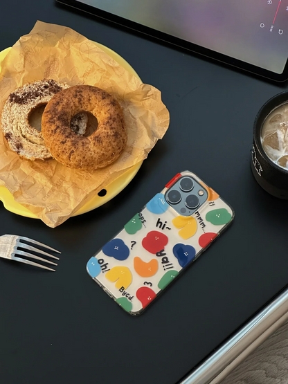 Color Blocks Printed Phone Case