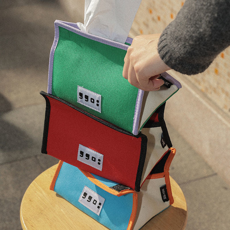 Color Clash Tissue Box Cover
