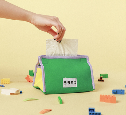 Color Clash Tissue Box Cover