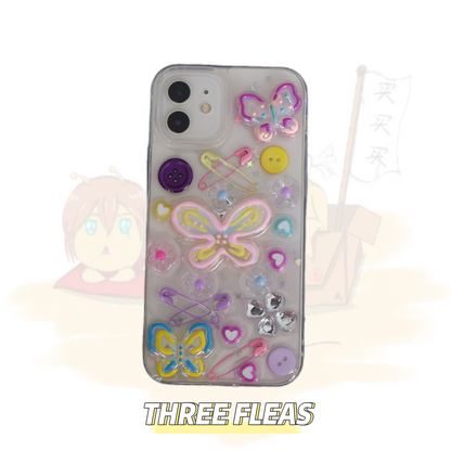 Colorful Butterfly Flower Phone Case
