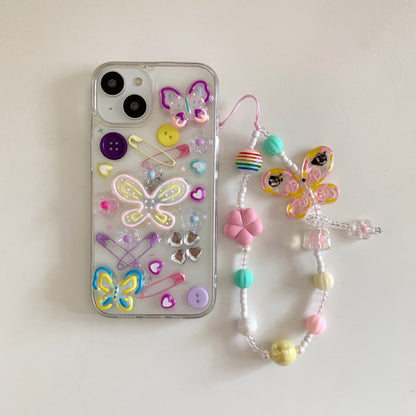 Colorful Butterfly Flower Phone Case