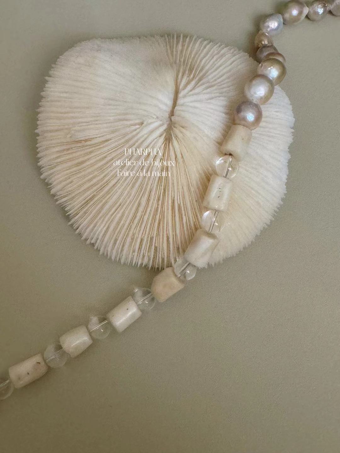 Colorful Gold Baroque Pearl Crystal Beaded Necklace