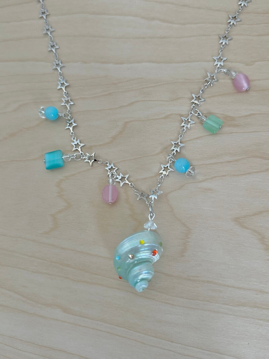Colorful Gummy Seashell Necklace