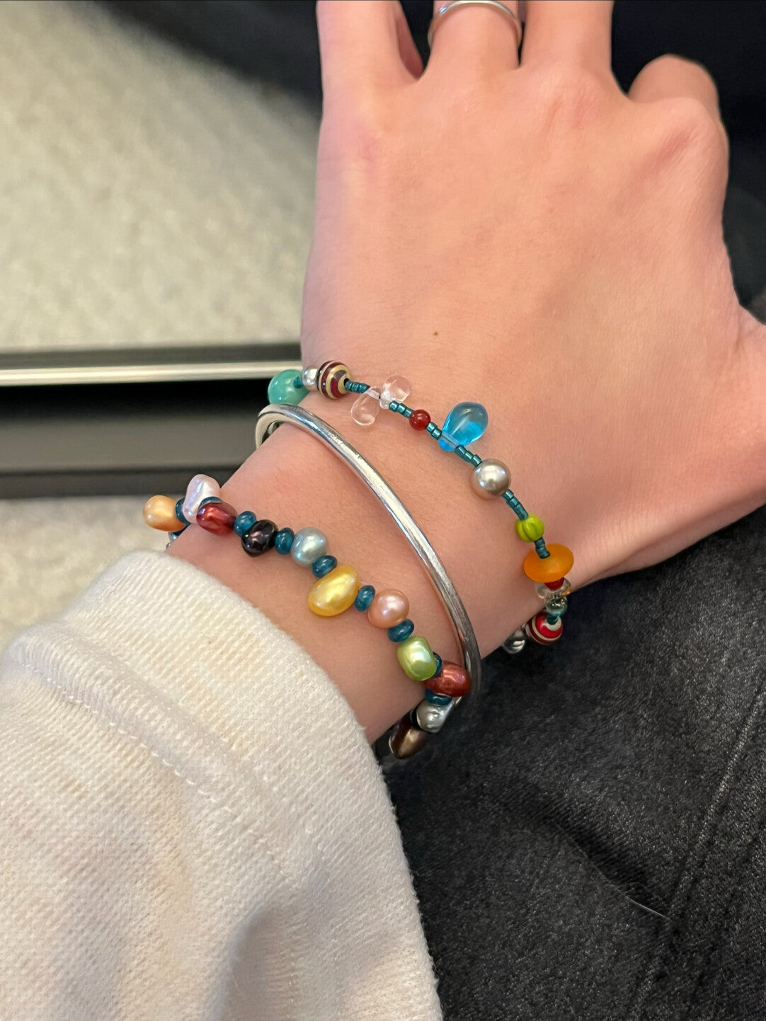 Colorful Summer Beaded Bracelet | Bracelet | Three Fleas