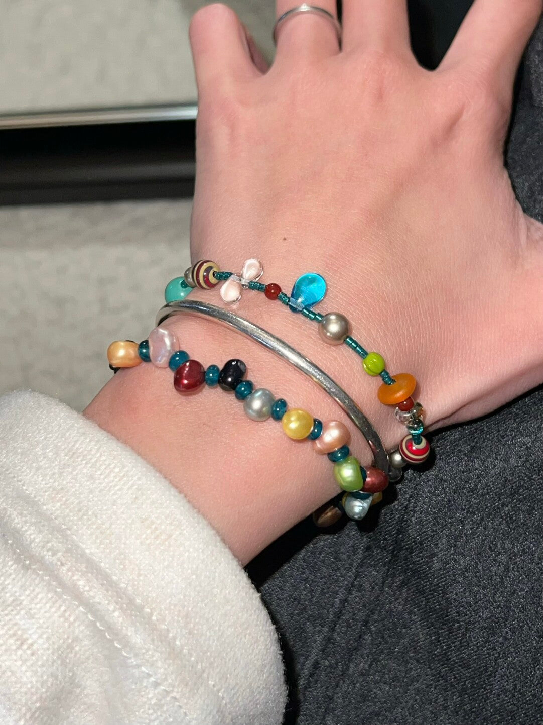 Colorful Summer Beaded Bracelet | Bracelet | Three Fleas
