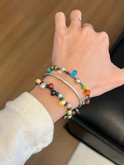 Colorful Summer Beaded Bracelet | Bracelet | Three Fleas