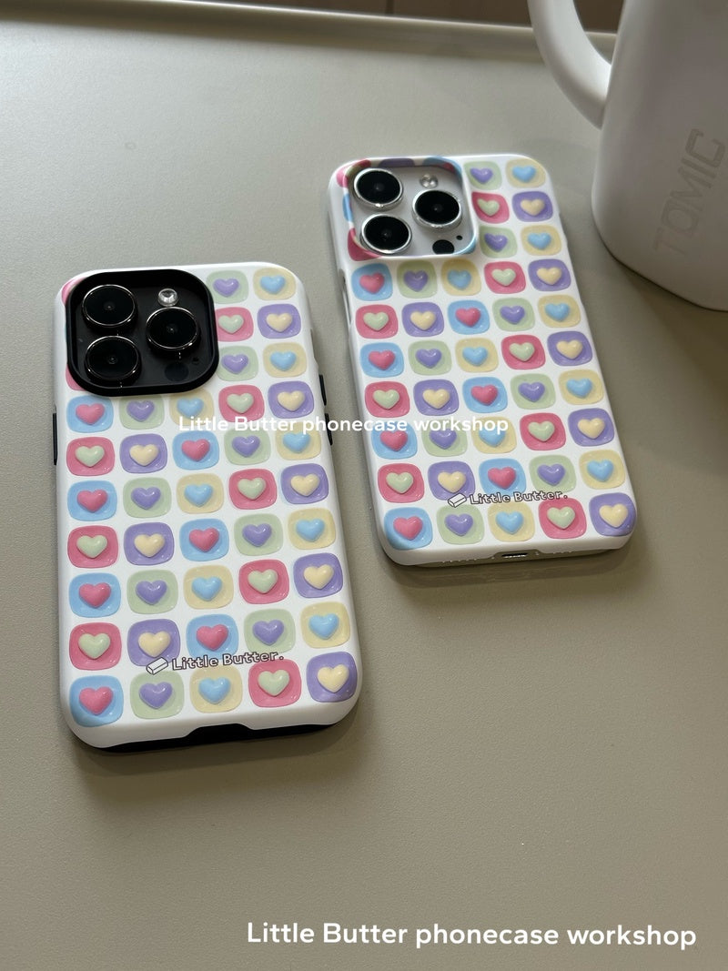 「Original」Colorful Sweet Hearts Printed Phone Case