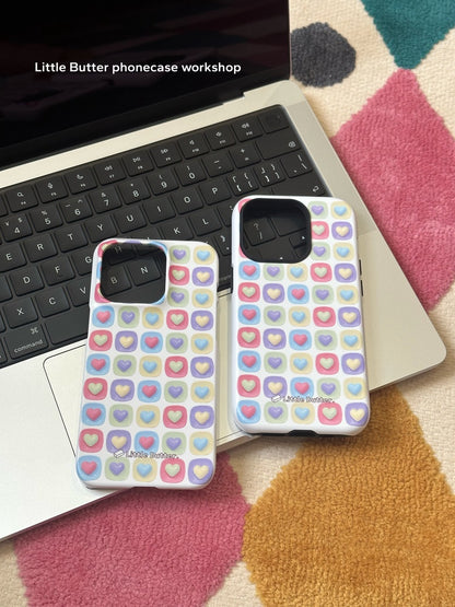 「Original」Colorful Sweet Hearts Printed Phone Case