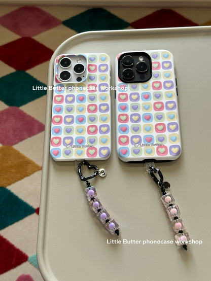 「Original」Colorful Sweet Hearts Printed Phone Case