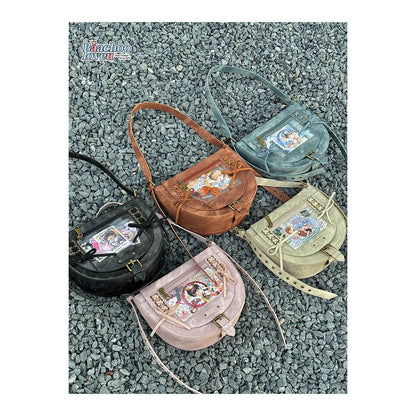 Cowboy Style Denim Saddle Ita Bag | Bag | Three Fleas
