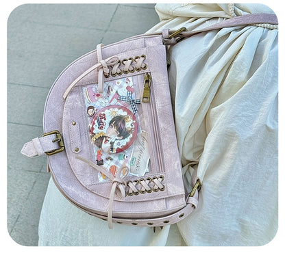 Cowboy Style Denim Saddle Ita Bag | Bag | Three Fleas