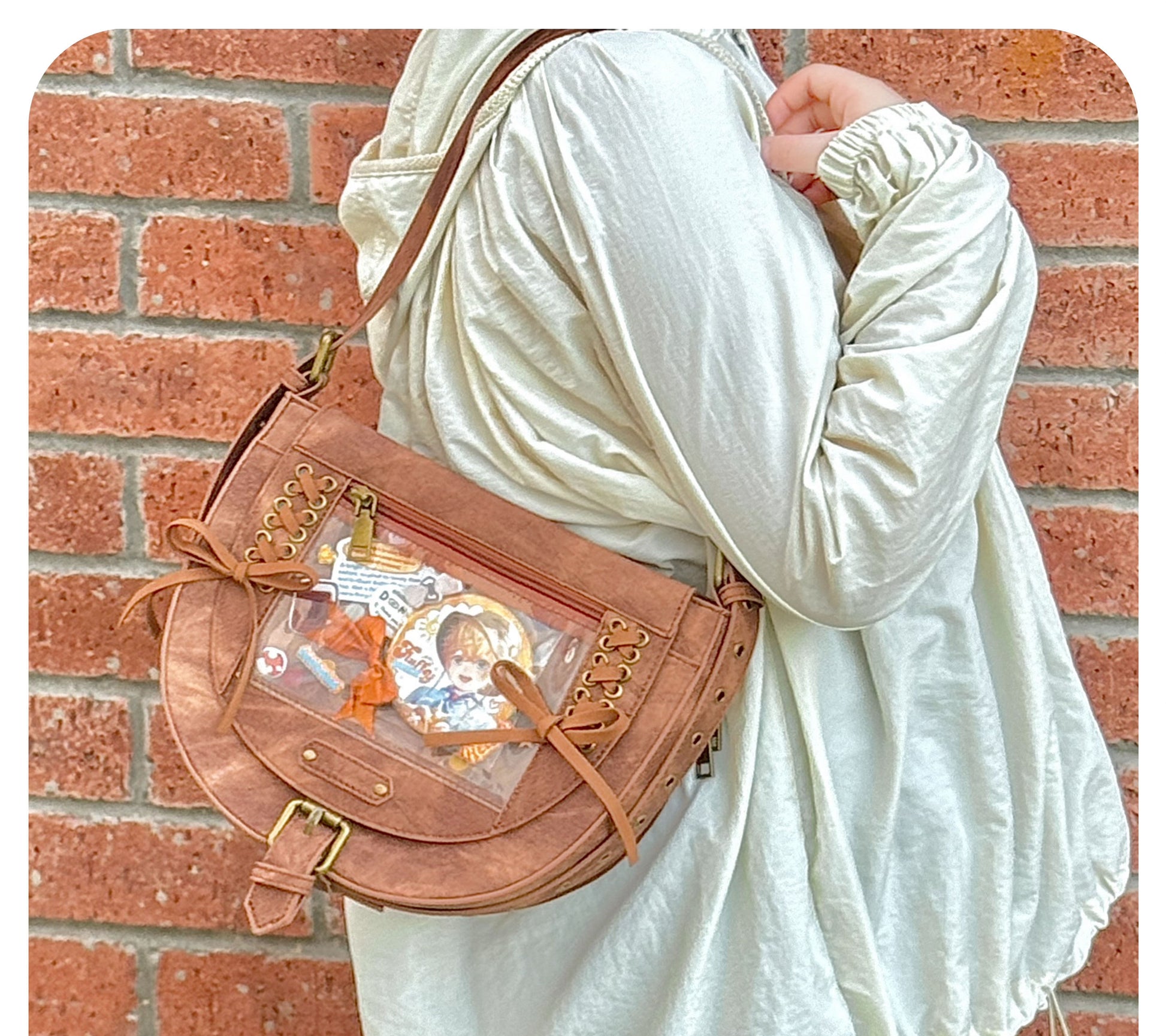 Cowboy Style Denim Saddle Ita Bag | Bag | Three Fleas