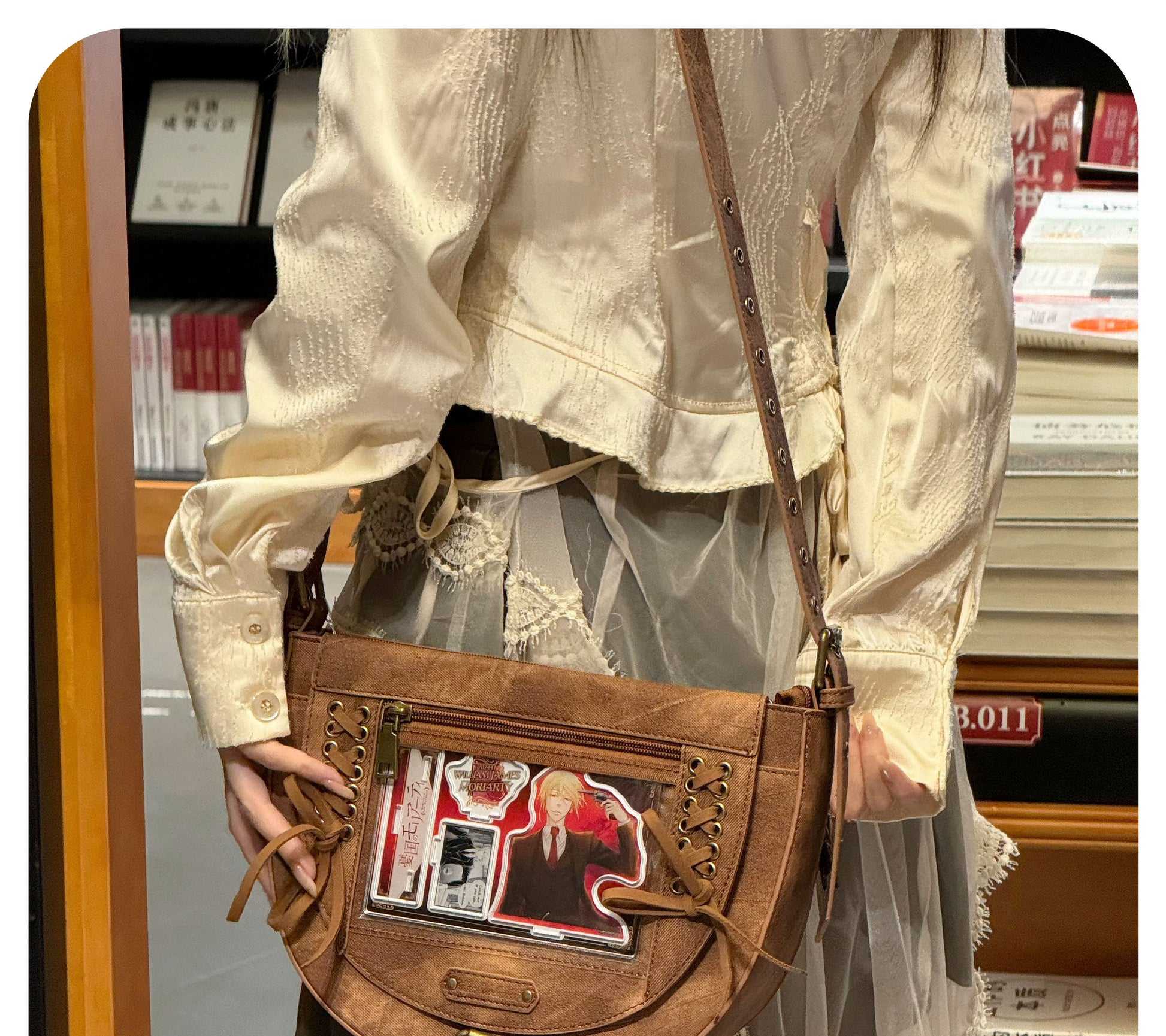 Cowboy Style Denim Saddle Ita Bag | Bag | Three Fleas
