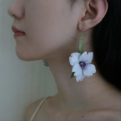Cowhide Iris Brooch