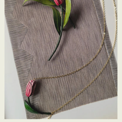 Cowhide Tulip Earrings