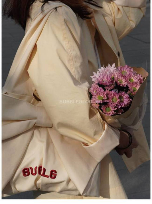 Cream Bow Shoulder Bag