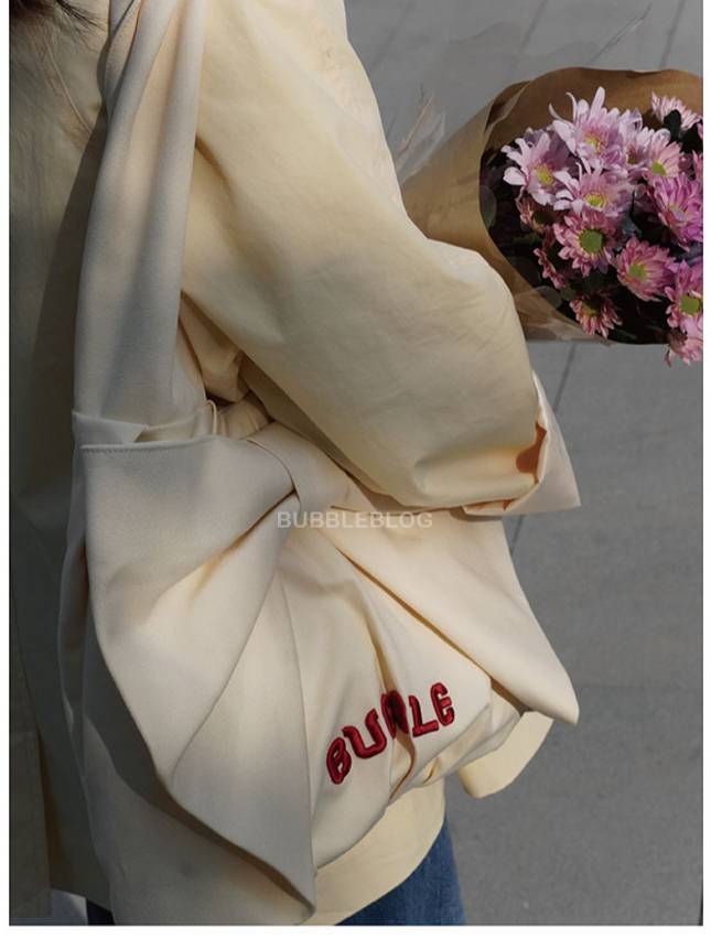 Cream Bow Shoulder Bag