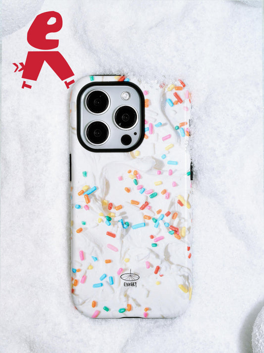 Cream Cake Printed Double Layer Phone Case