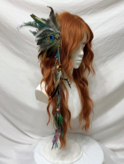 Creative Feather Bead Tassel Ear Cuff | Hat | Three Fleas