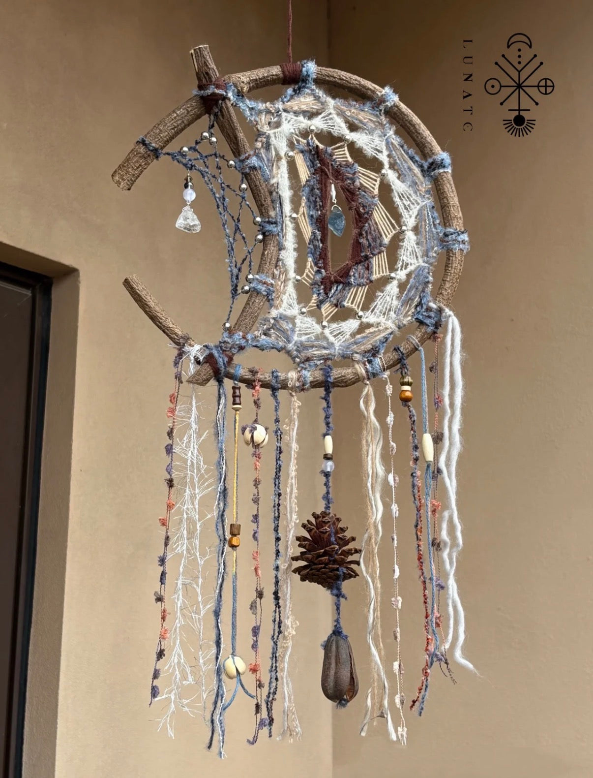 Crescent Moon Tassel Dreamcatcher