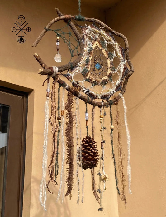 Crescent Moon Tassel Dreamcatcher