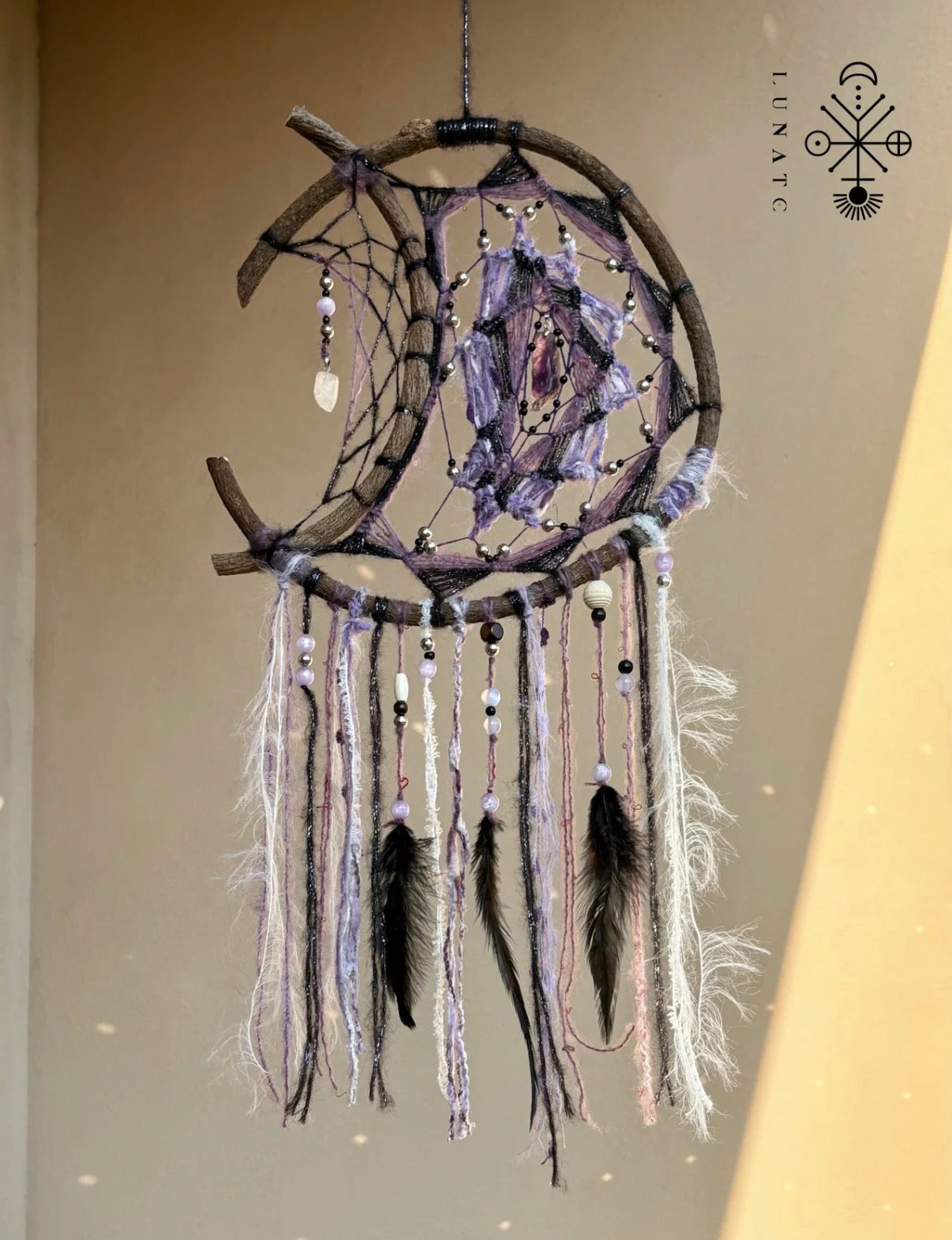 Crescent Moon Tassel Dreamcatcher