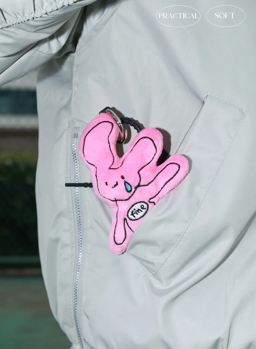 Crying Pink Rabbit Pendant | Home Decor | Three Fleas