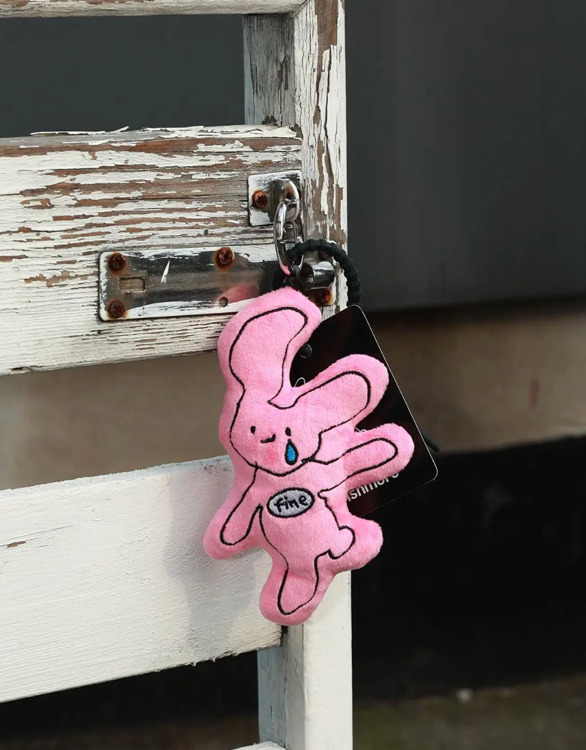Crying Pink Rabbit Pendant | Home Decor | Three Fleas