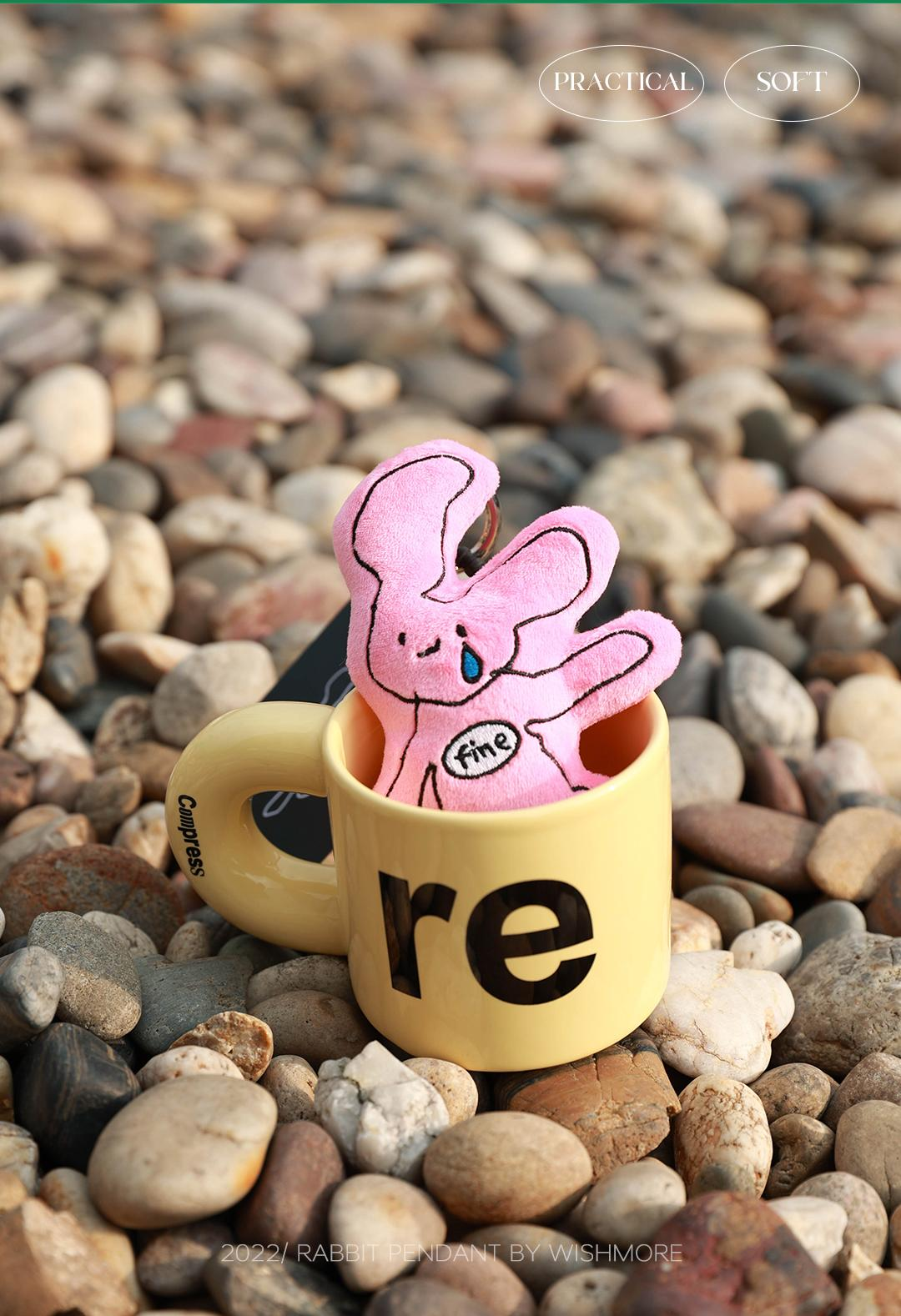Crying Pink Rabbit Pendant | Home Decor | Three Fleas